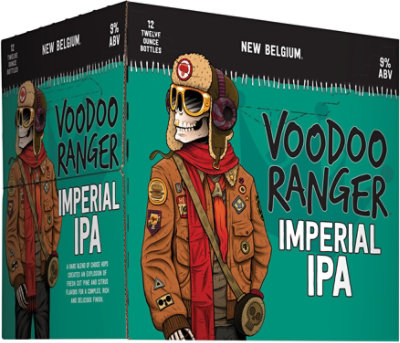 New Belgium Brewing Voodoo Ranger Imperial IPA Beer 9% ABV Bottles - 12-12 Fl. Oz. - Image 2