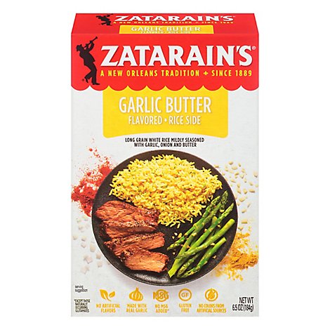 Zatarains New Orleans Style Rice Mix Garlic Butter Flavored - 6.5 Oz