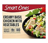 Smart Ones Creamy Basil Chicken with Broccoli Frozen Meal Box - 9 Oz