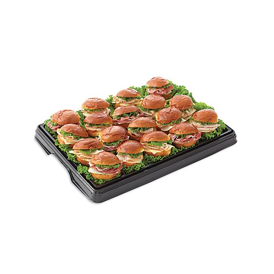 Deli Catering Tray Assorted Sliders 8 To 12 Count - Each (Please allow 24 hours for delivery or pickup)
