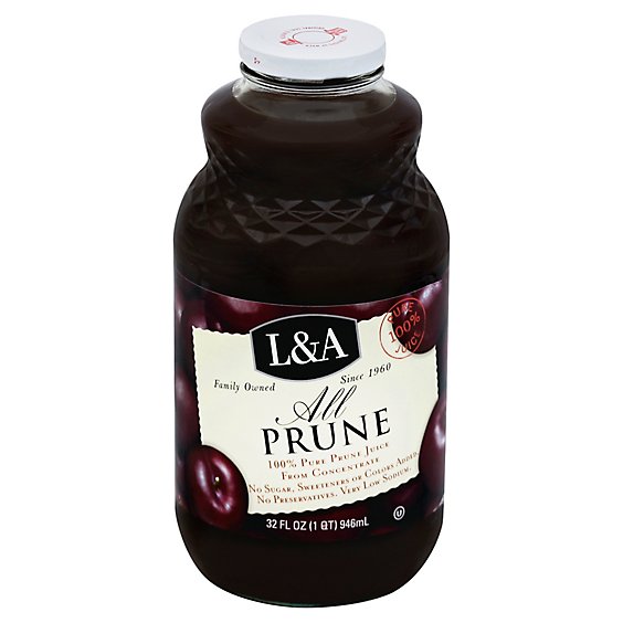 L&A Juice All Prune - 32 Oz