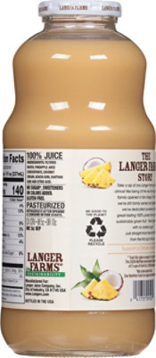 L&A Juice Pineapple Coconut - 32 Fl. Oz. - Image 5