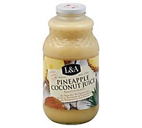 L&A Juice Pineapple Coconut - 32 Fl. Oz.