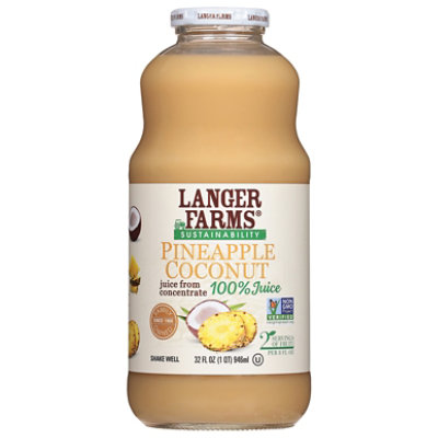 L&A Juice Pineapple Coconut - 32 Fl. Oz.