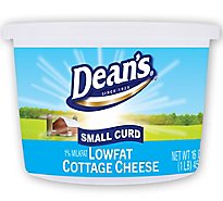 Deans Lowfat Small Curd Cottage Cheese 1% Milkfat - 16 OZ