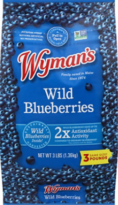 Wymans Blueberries Wild - 3 Lb