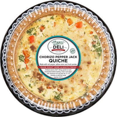 Haggen Chorizo Pepperjack Quiche - Made Right Here Always Fresh - Image 1