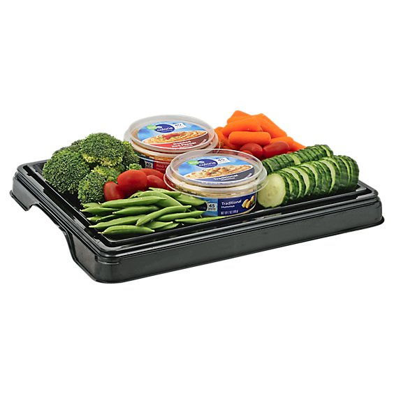 Deli Catering Tray Veggies & Hummus 8 To 12 Servings - Each