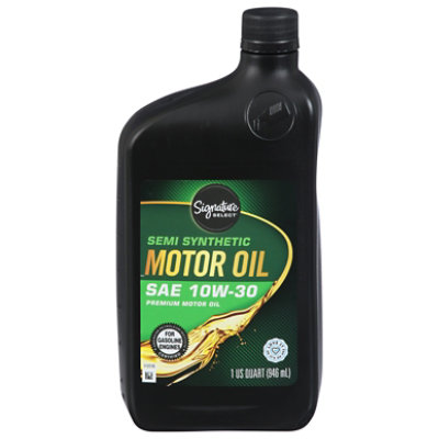 Signature SELECT Motor Oil Premium Semi Synthetic SAE 10W-30 - 1 Quart - Image 3