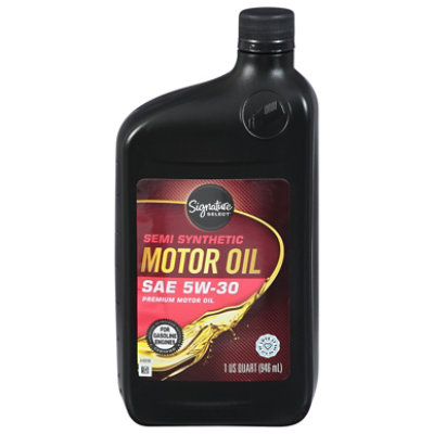 Signature SELECT Motor Oil Premium Semi Synthetic SAE 5W-30 - 1 Quart - Image 3