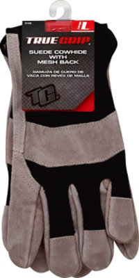 True Grip Gloves Leather With Mesh Large - 1 Pair - Image 2
