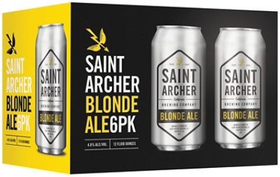 Saint Archer Blonde Ale In Cans - 6-12 Fl. Oz.