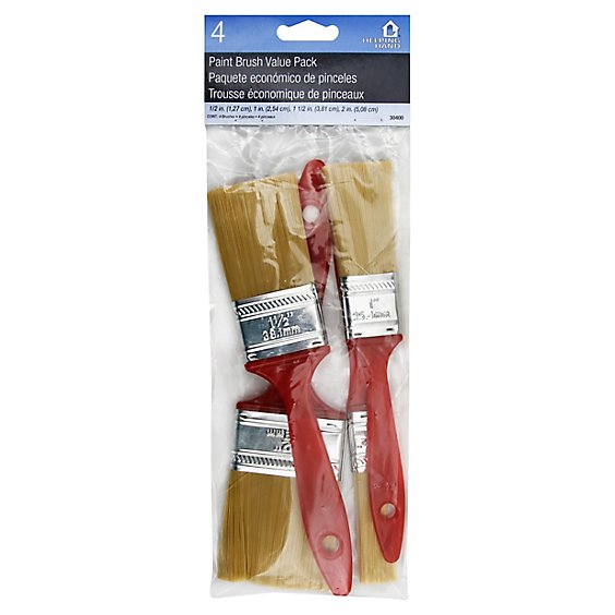 Helping Hand Assorted Paint Brush - 4 Count