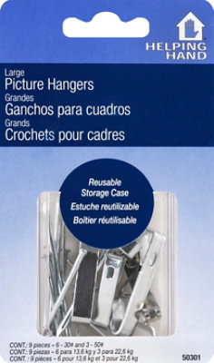 Helping Hand Picture Hangers Large - 9 Count - Image 2