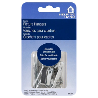 Helping Hand Picture Hangers Large - 9 Count - Image 1