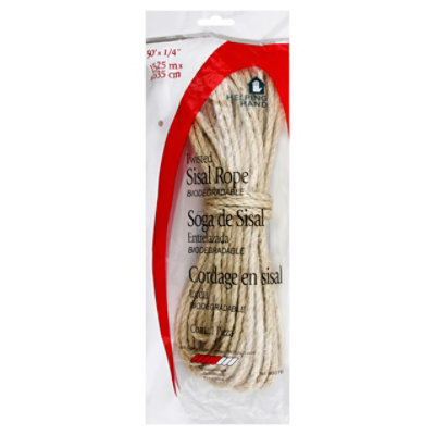Helping Hand 50 Foot Sisal Rope - Each - Image 1