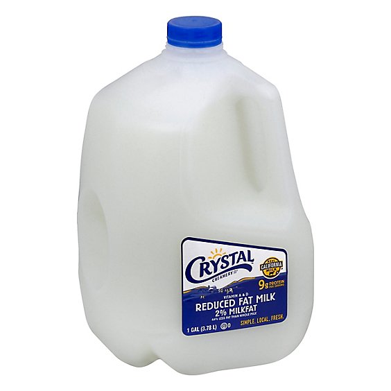 Crystal Milk Reduced Fat 2% - 1 Gallon