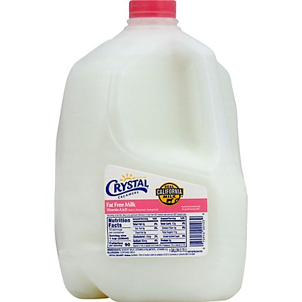 Crystal Creamery Fat Free Skim Milk - 1 Gallon - Image 2