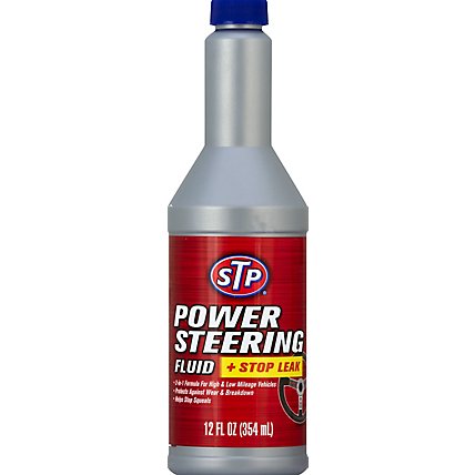 STP Power Steering Fluid + Stop Leak - 12 Fl. Oz. - Image 2