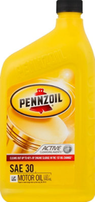 Pennzoil Sae Hd-30 Motor Oil - Quart - Image 1