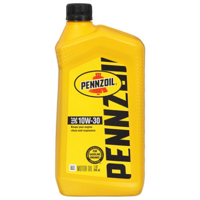 Pennzoil 10w-30 Weight Motor Oil - Quart