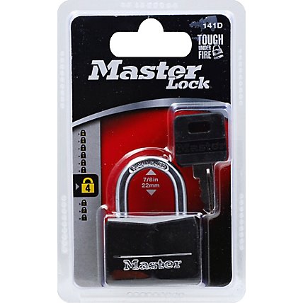 Master Lock Padlock With Keys Scratch Resistant Cover 7/8 Inch 22 Mm 141d - Each - Image 2