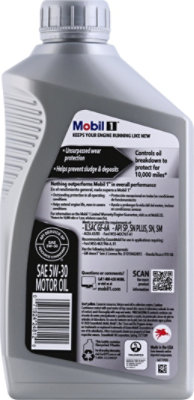 Mobil 1 5w-30 Fully Synthetic Super Motor Oil - 1 Quart - Image 3