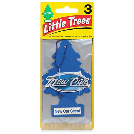 Little Trees Air Fresheners New Car Scent - 3 Count