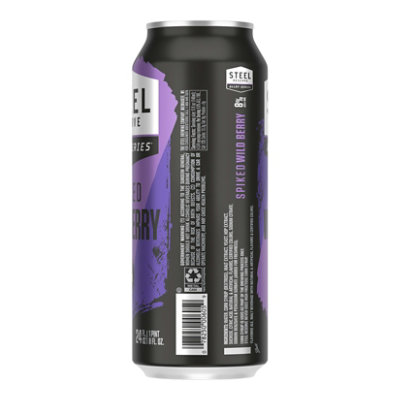 Steel Reserve Spiked Blk Berry Flavored Malt Beverage Beer 8% ABV Can - 24 Fl. Oz. - Image 4