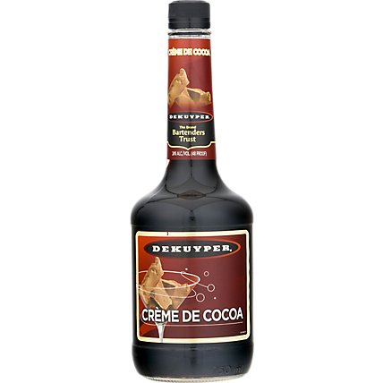 DeKuyper Creme De Cacao Dark 48 Proof - 750 Ml - Image 2