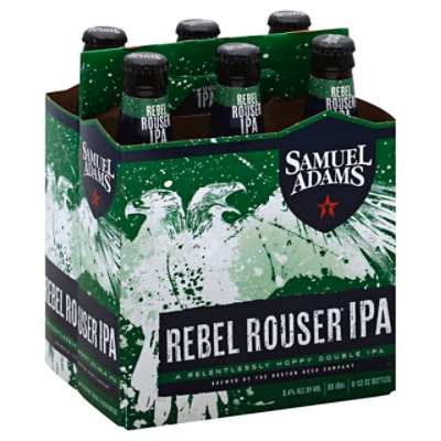 Samuel Adams Beer Rebel Rouser Double IPA Bottles - 6-12 Fl. Oz.
