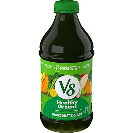 V8 Vegetable & Fruit Beverage Veggie Blend Healthy Greens - 46 Fl. Oz. - Image 2
