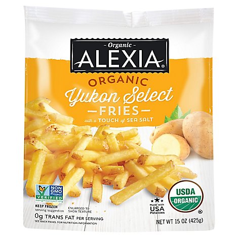 Alexia Yukon Gold Fries Organic Julienne With Sea Salt - 15 Oz