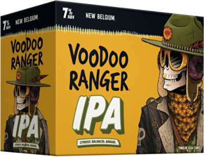 New Belgium Brewing Voodoo Ranger IPA Beer 7% ABV Cans - 12-12 Fl. Oz. - Image 2