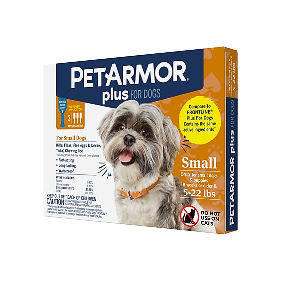 PetArmor Plus Flea and Tick Prevention for Small Dogs - 3 Count