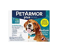 PetArmor Flea & Tick Medicine Plus For Dogs 23-44 Lbs Blister Pack - 3 Count