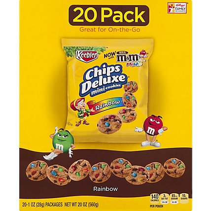 Keebler Chips Deluxe Cookies Mini Rainbow 20 Count - 20 Oz - Image 1