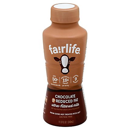 Fairlife Milk Ultra-Filtered Reduced Fat Chocolate 2% - 11.5 Fl. Oz. - Image 1