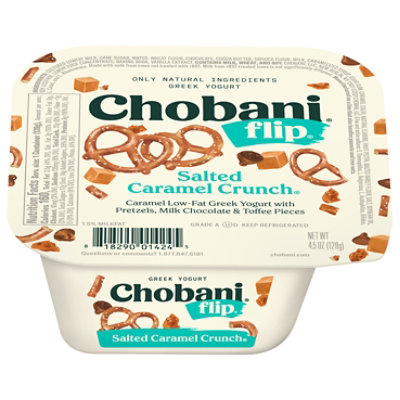 Chobani Flip Salted Caramel Chocolate and Toffee Crunch Low-Fat Greek Yogurt - 4.5 Oz - Image 3