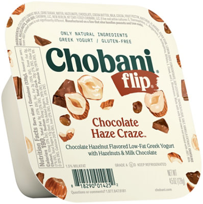 Chobani Flip Chocolate Hazelnut Haze Craze Low-Fat Greek Yogurt - 4.5 Oz