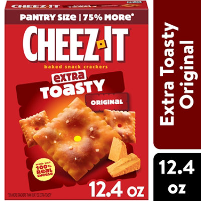 Cheez-It Cheese Crackers Baked Snack Extra Toasty - 12.4 Oz - Image 1