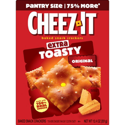 Cheez-It Cheese Crackers Extra Toasty Baked Snack Crackers - 12.4 Oz - Image 7