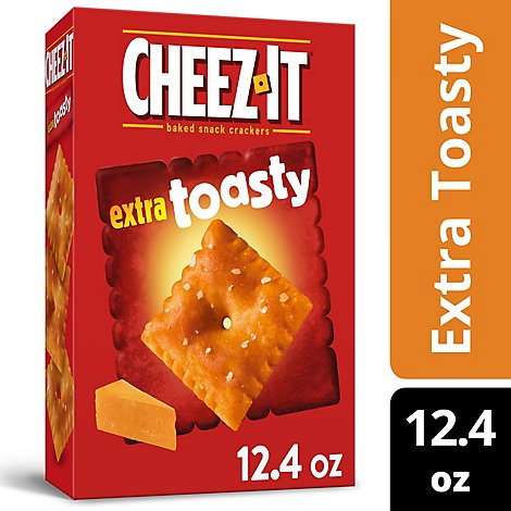 Cheez-It Cheese Crackers Baked Snack Extra Toasty - 12.4 Oz