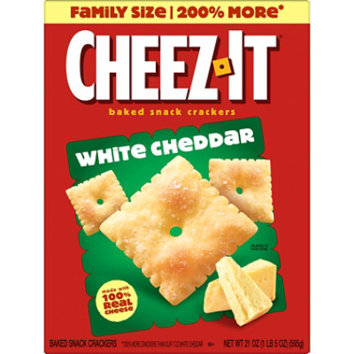 Cheez-It Cheese Crackers Baked Snack White Cheddar - 21 Oz - Image 8