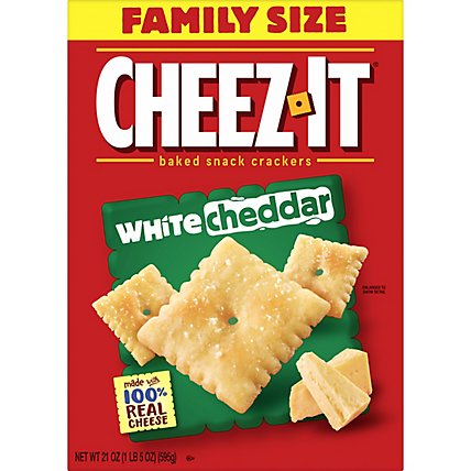 Cheez-It Cheese Crackers Baked Snack White Cheddar - 21 Oz - Image 8