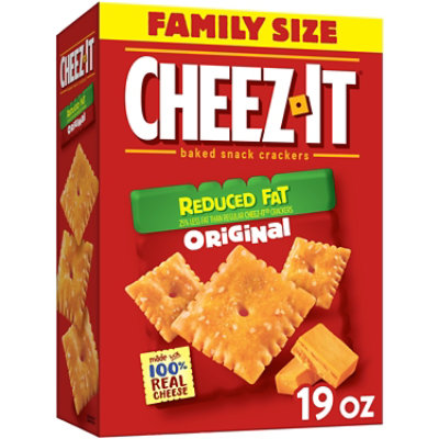 Cheez-It Cheese Crackers Baked Snack Reduce Fat Original - 19 Oz - Image 1