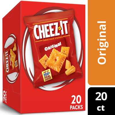 Cheez-It Baked Snack Original Cheese Crackers 20 Count - 20 Oz - Image 1