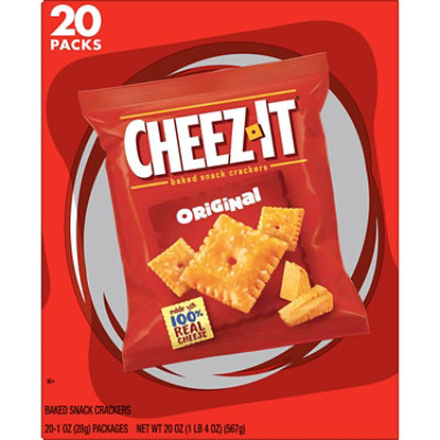 Cheez-It Baked Snack Original Cheese Crackers 20 Count - 20 Oz - Image 6