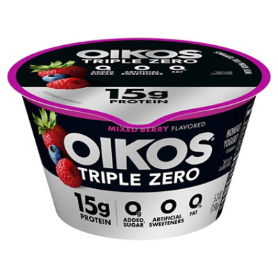 Oikos Triple Zero Mixed Berry Greek Yogurt - 5.3 Oz - Image 1