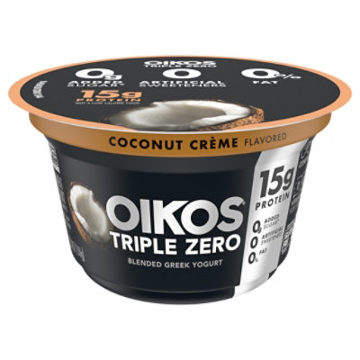 Dannon Oikos Yogurt Greek Triple Zero Nonfat Coconut Creme - 5.3 Oz - Image 3